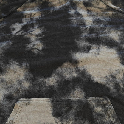 Black and Gray Tie Dye Hoodie