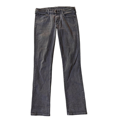Gray Moto Zip Jeans