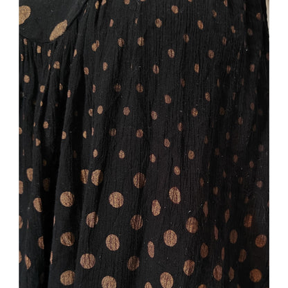 Black and Gold Polka Dot Dress