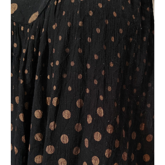 Black and Gold Polka Dot Dress