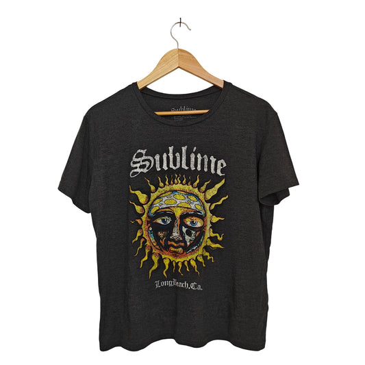 Gray Sublime Sun Logo Band Tee