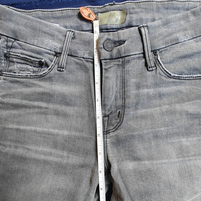The Looker Gray "Last Chance Saloon" Wash Skinny Jeans