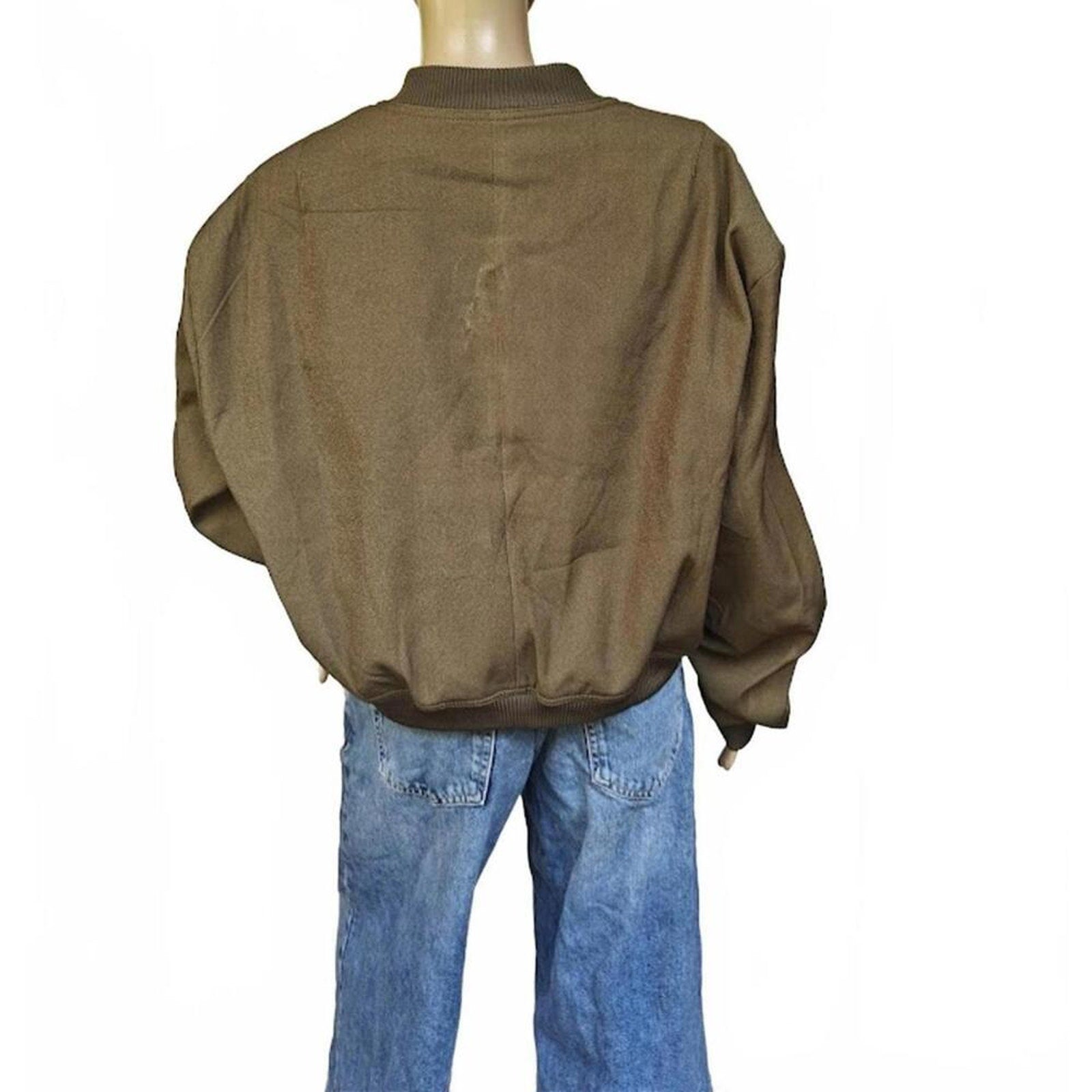 Army Utility Cropped Bomber Jacket