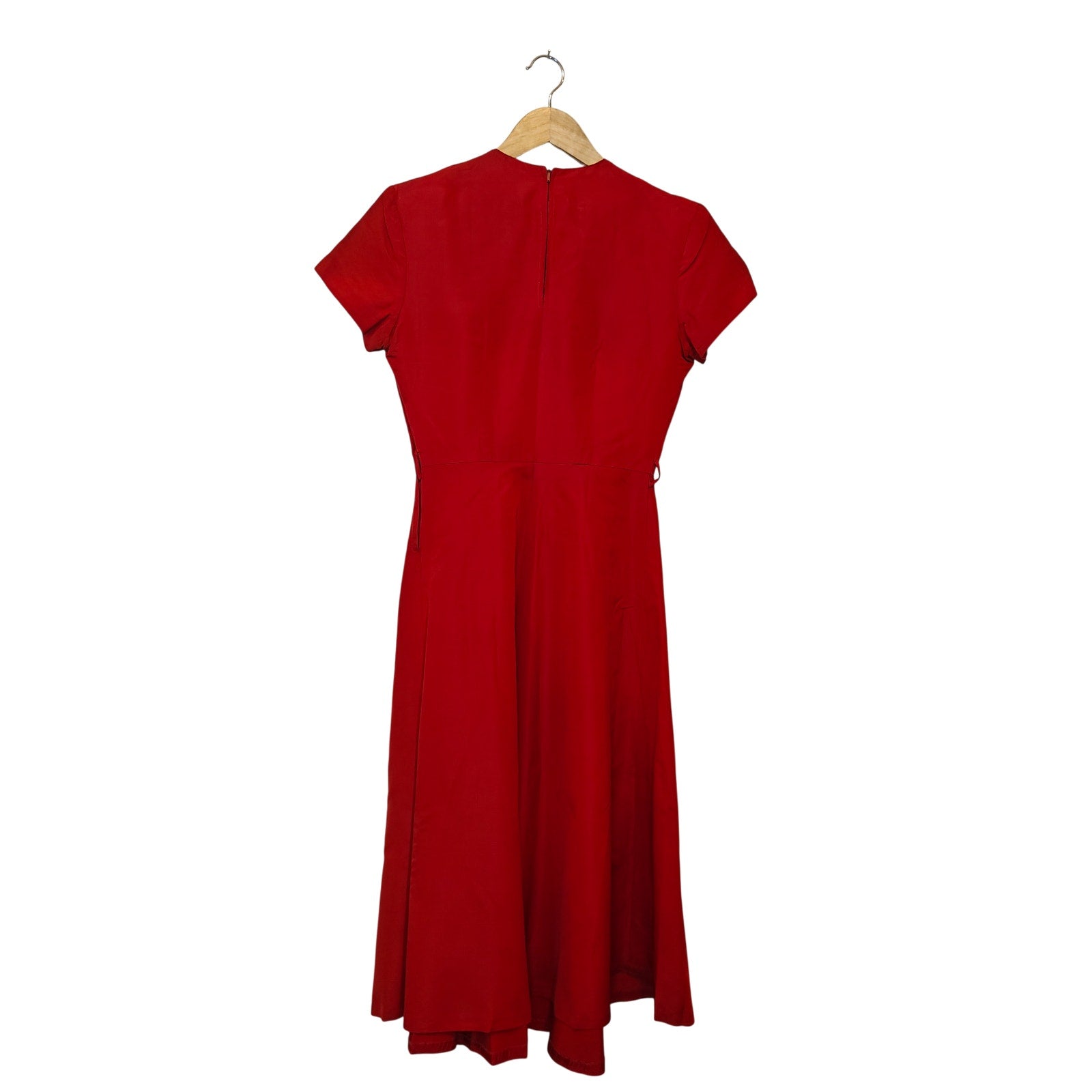 Vintage Red Fit Flare Dress