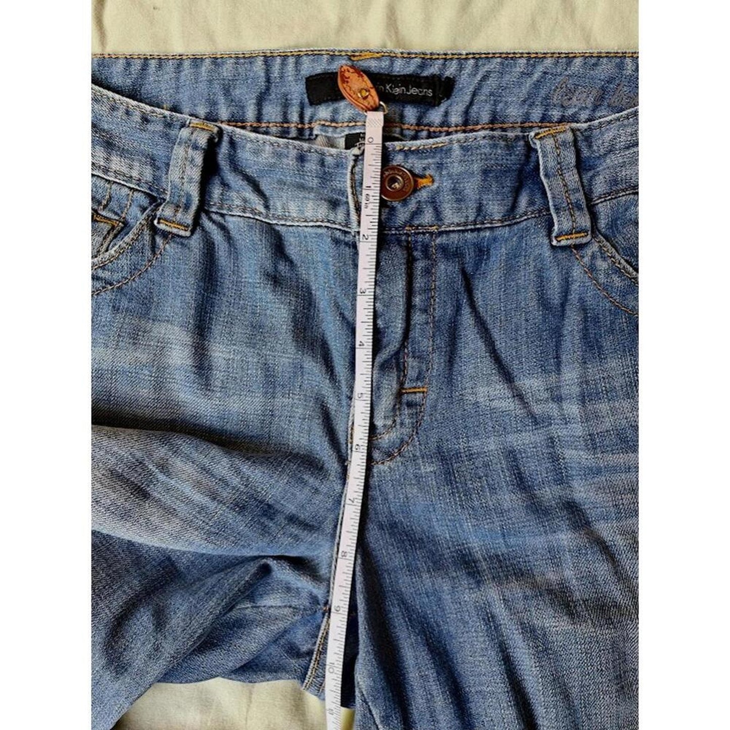 Straight Leg Mid Rise Jeans