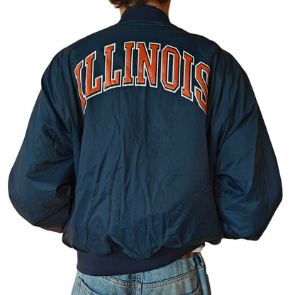 Navy Illinois Bomber Jacket