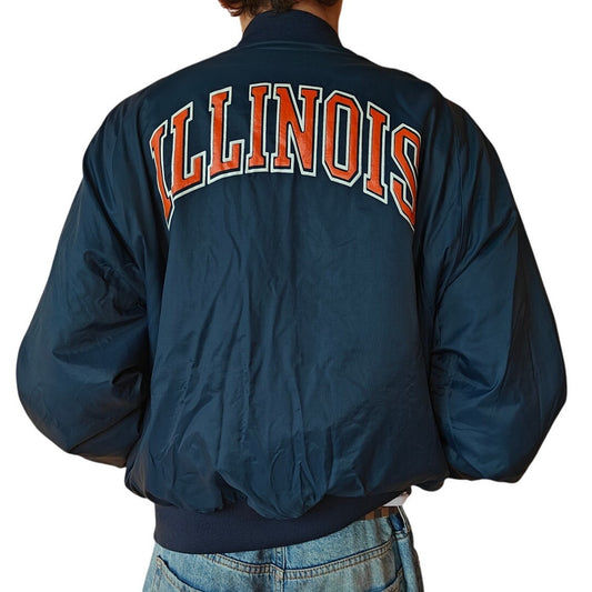 Navy Illinois Bomber Jacket