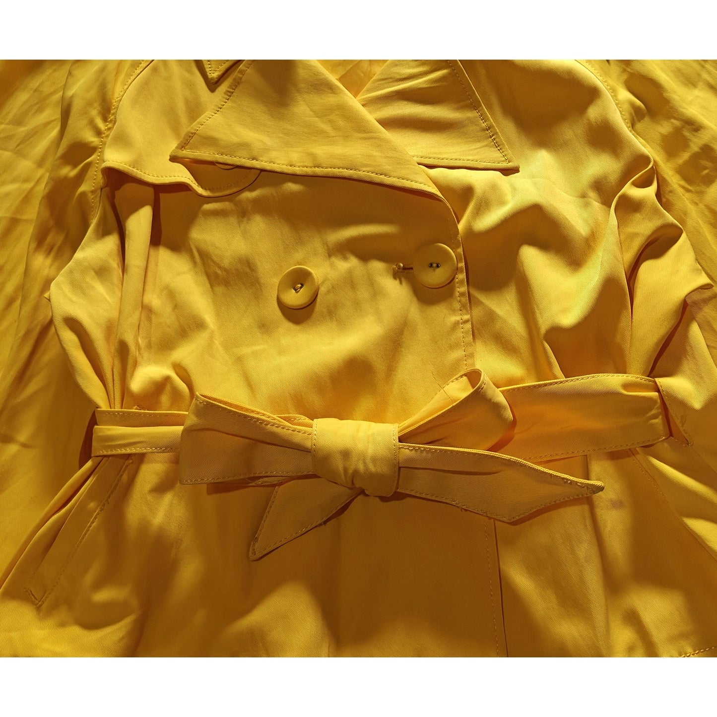 Yellow Cape Trench Jacket