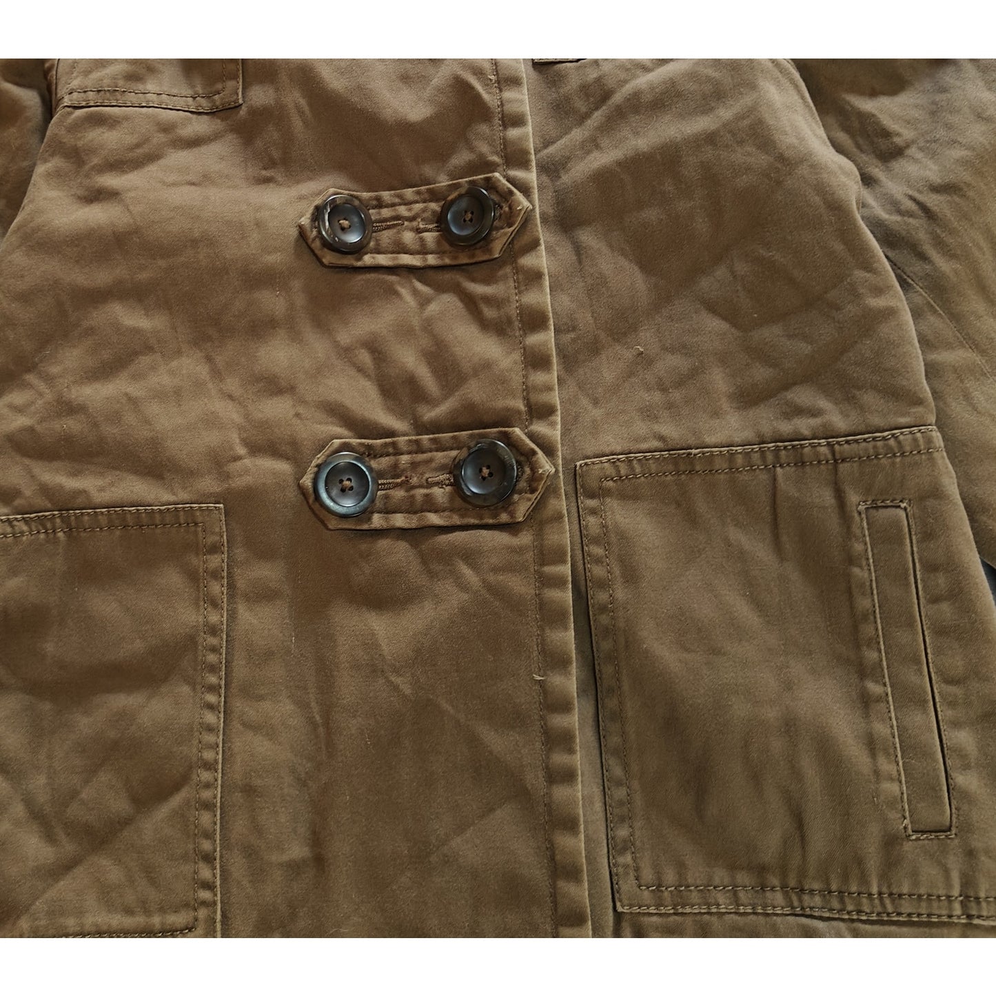 Brown Embroidered Military Jacket
