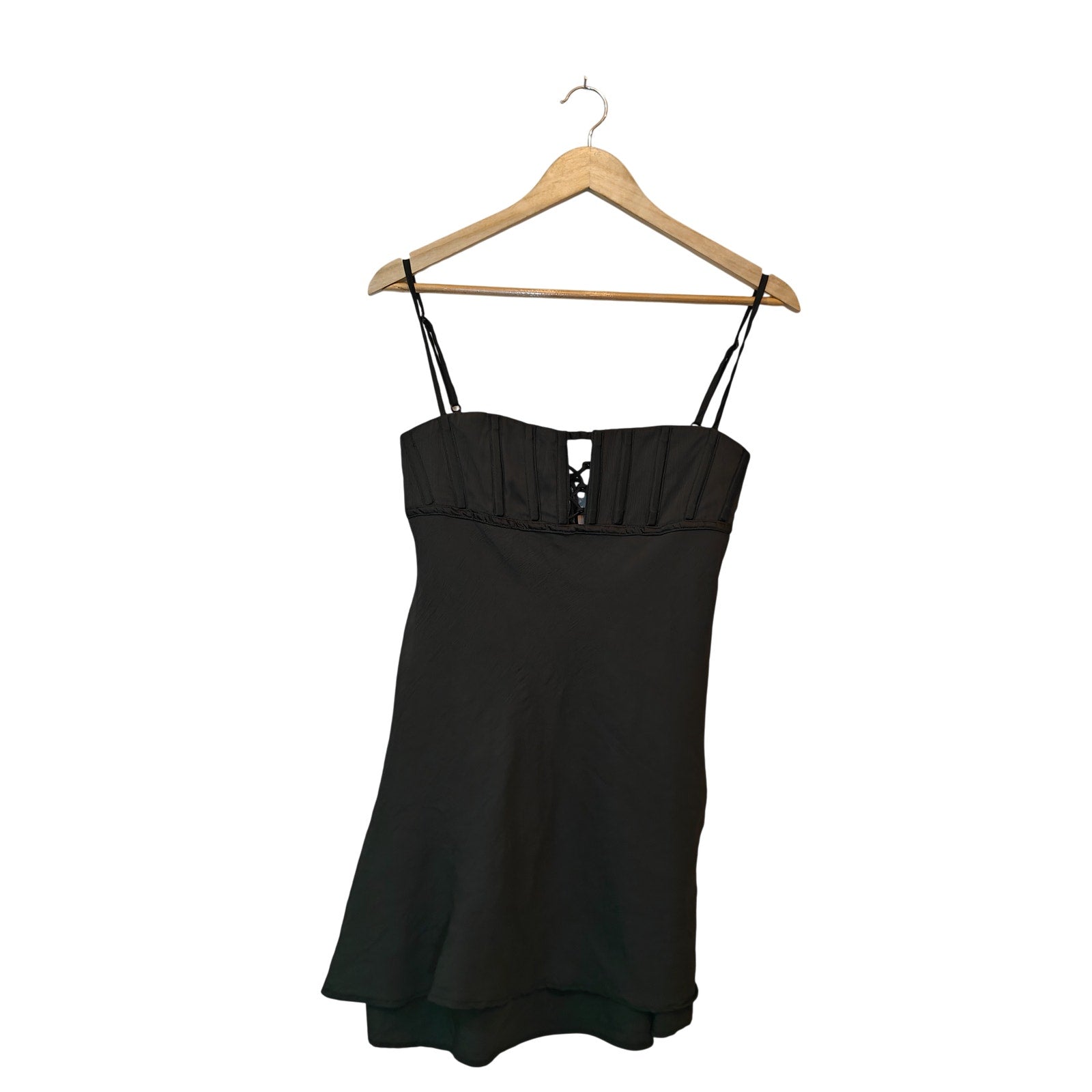 Dark Green Corset Mini Dress