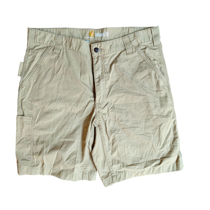 Relaxed Fit Khaki Cargo Shorts