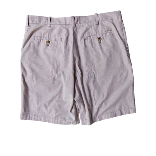 Khaki Linen-Blend Chino Shorts