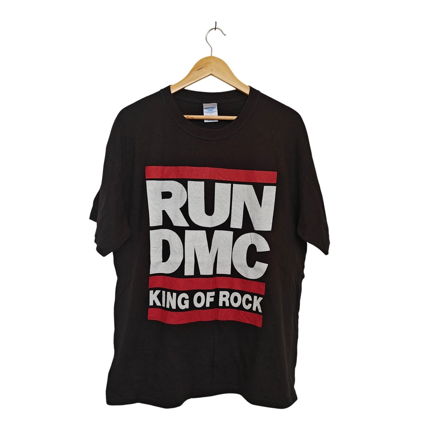 Run DMC King of Rock Black Graphic T-Shirt