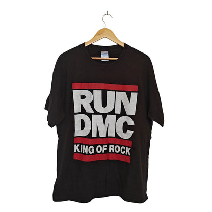 Run DMC King of Rock Black Graphic T-Shirt
