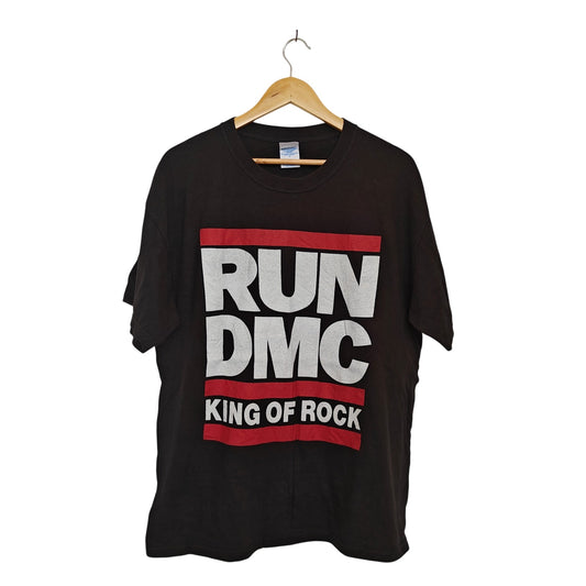Run DMC King of Rock Black Graphic T-Shirt