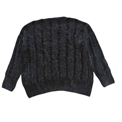 Chunky Knit Textured Crewneck Sweater