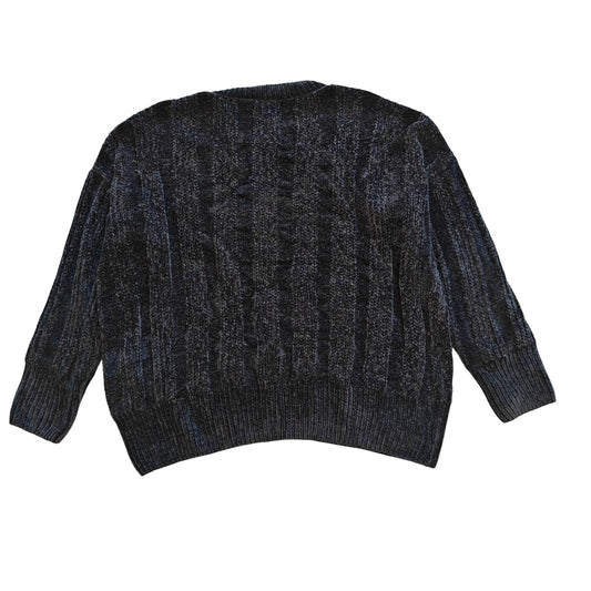 Chunky Knit Textured Crewneck Sweater