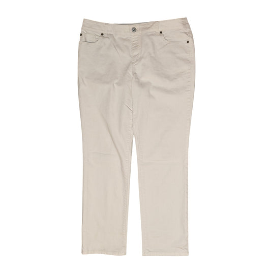 Cream Platinum Denim Slim Leg Jeans