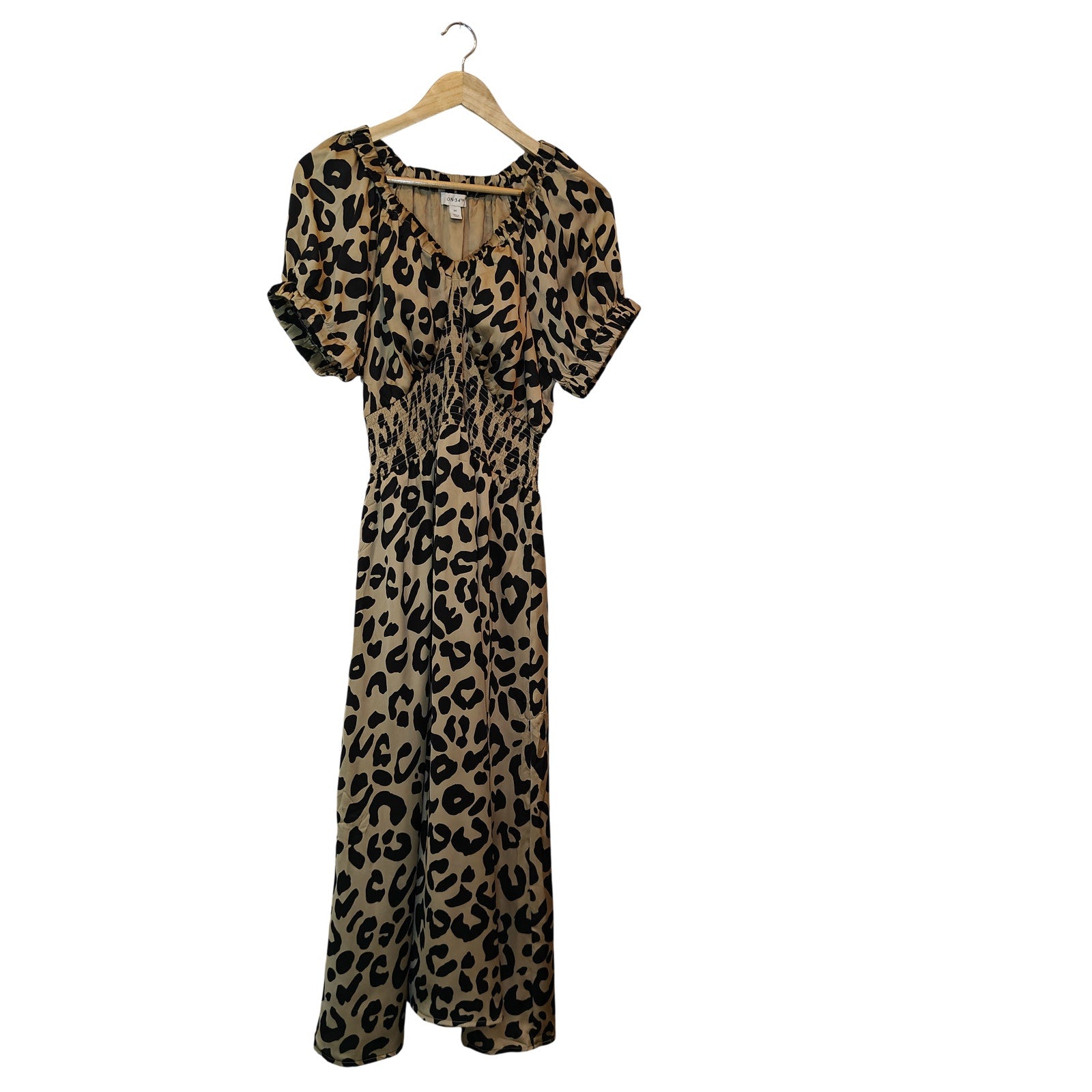 Leopard Print Midi Dress