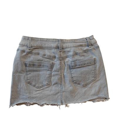 Light Wash Denim Mini Skirt