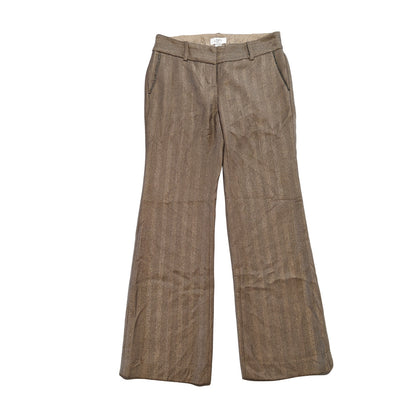 Herringbone Wide Leg Trouser Pants