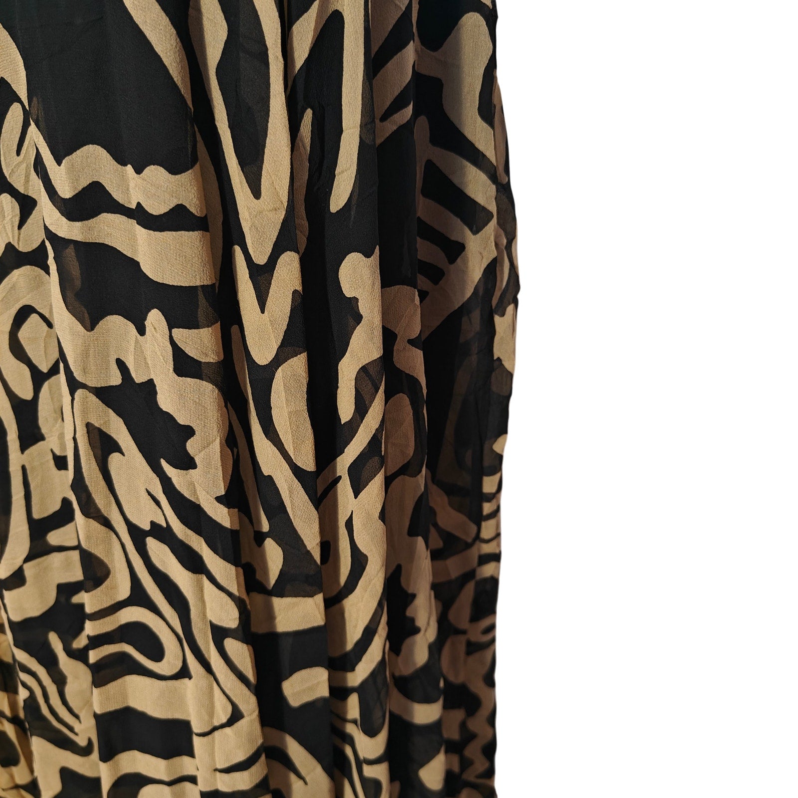 Abstract Print Midi Skirt