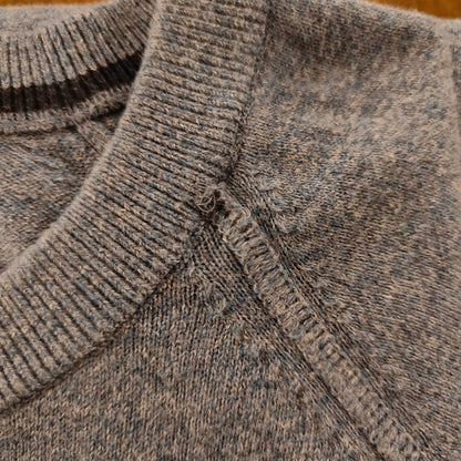 Blue Organic Cotton Crewneck Sweater