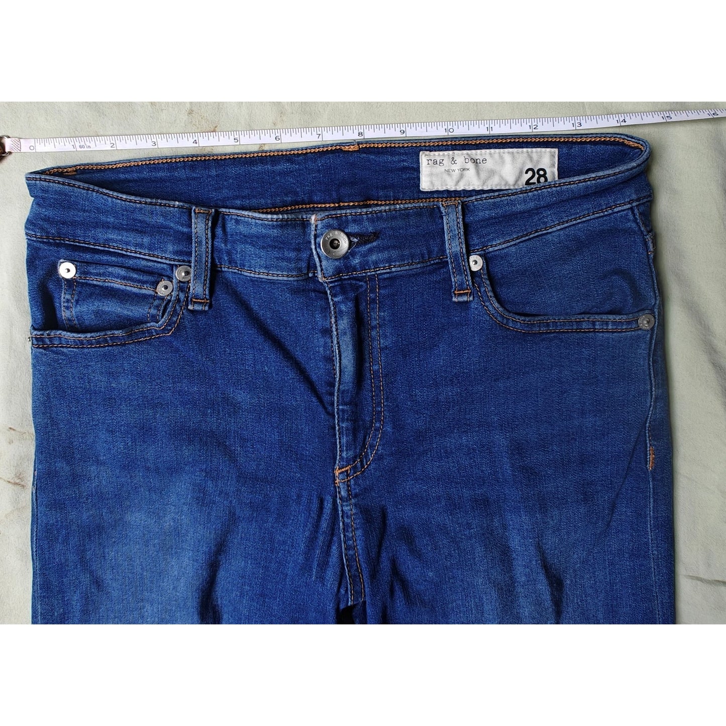 High-Rise Ankle Skinny Jeans Size 28