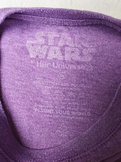 Purple Star Wars Graphic Logo T-Shirt