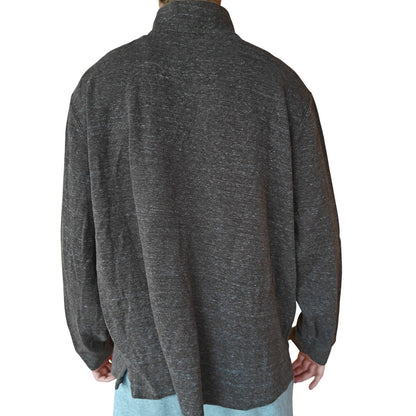 Brown Quarter Zip Pullover Sweatshirt
