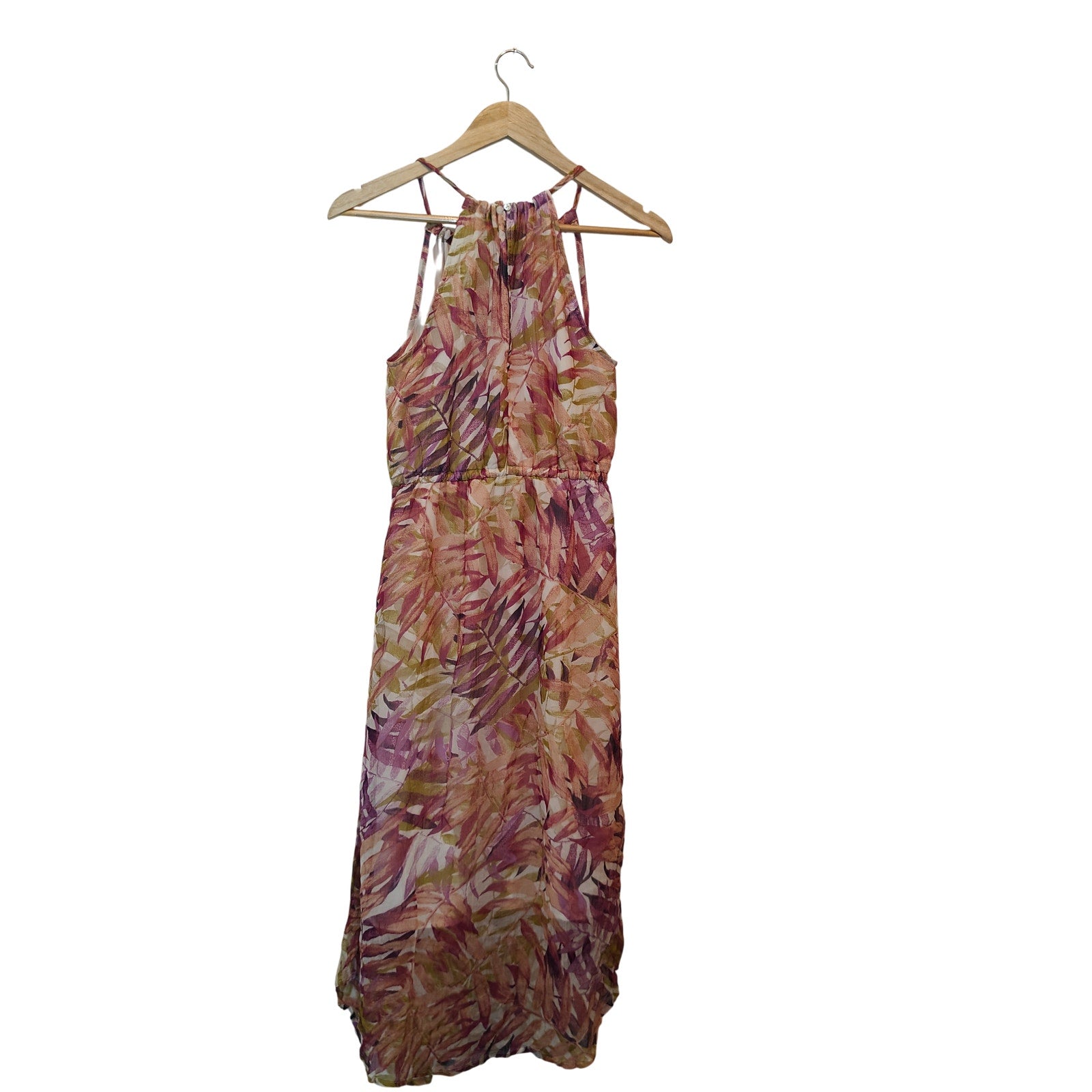 Floral Halter Midi Dress