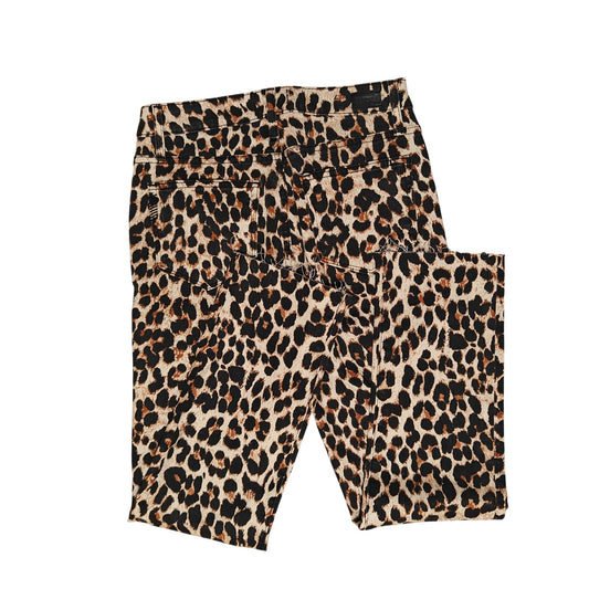 Hoxton Straight Ankle Leopard Print Jeans