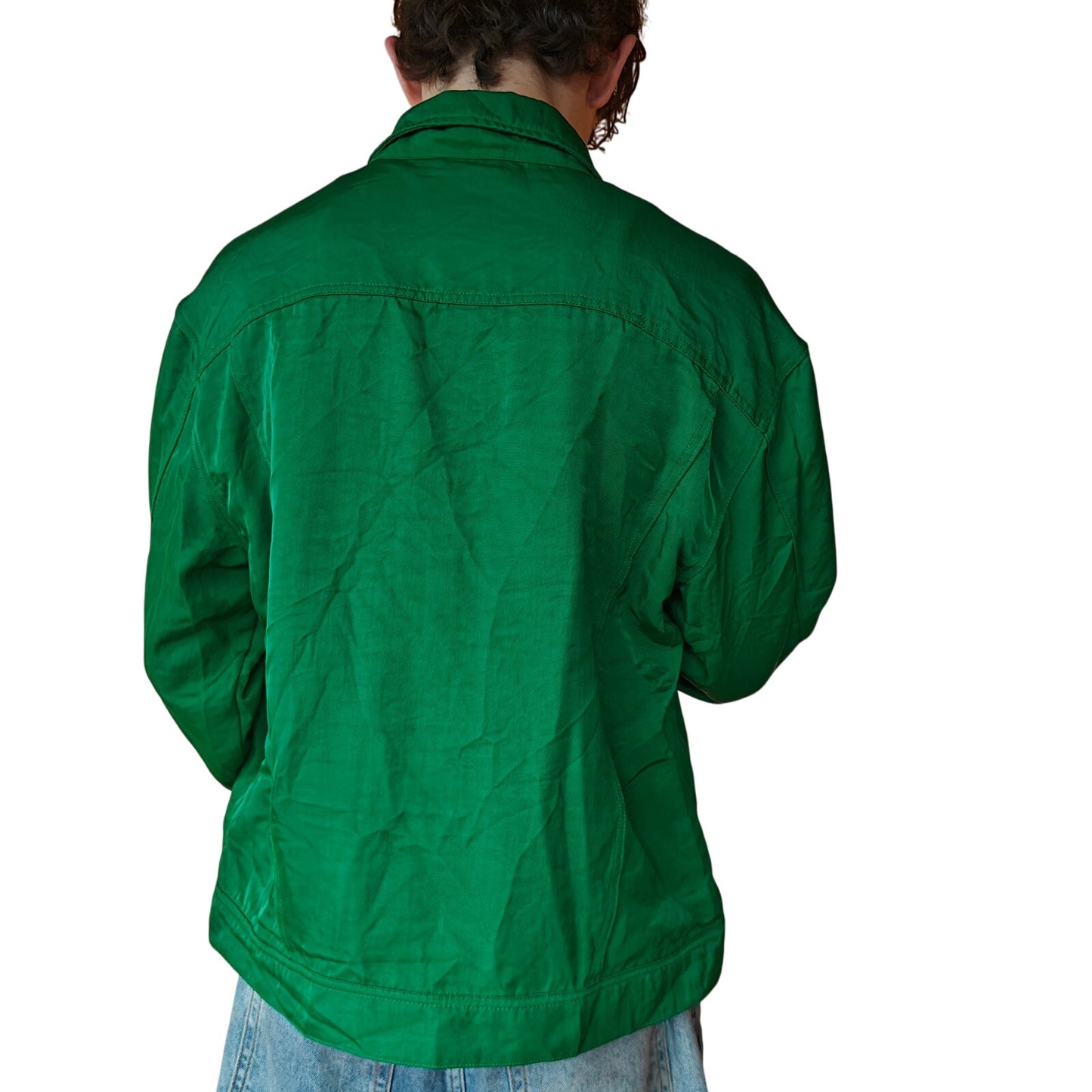 Green Nylon Coach's Jacket