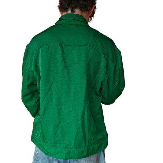 Green Nylon Coach's Jacket