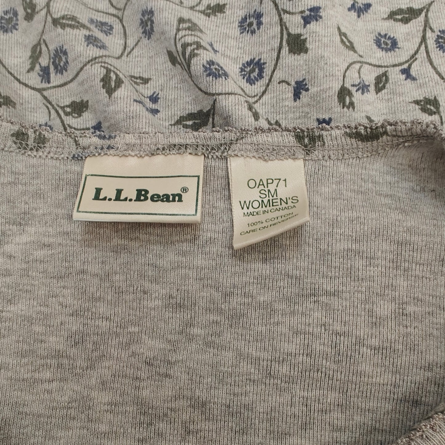 Gray Floral Print Button Front Cardigan