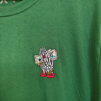 Green East West Money Graphic Tee