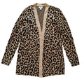 Leopard Print Open Cardigan Sweater