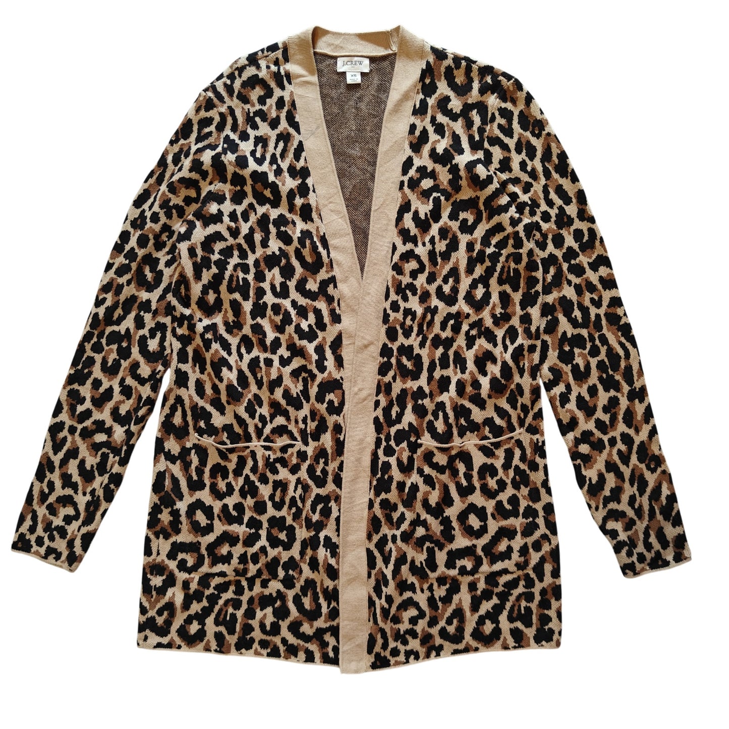 Leopard Print Open Cardigan Sweater