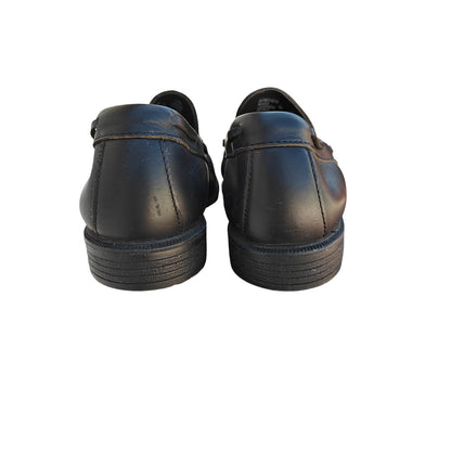 Black Leather Tassel Loafers